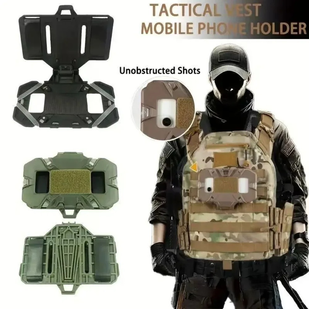 Mobile Tech Accessories - Supporto per telefono tattico MOLLE pieghevole