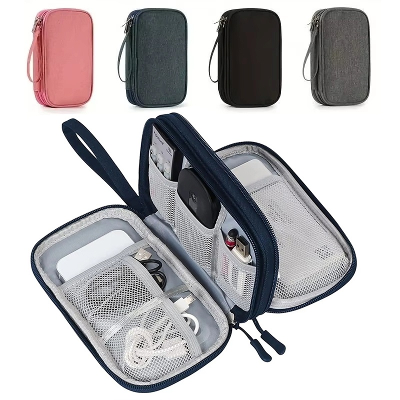 Tech Accessories Case - Borsa impermeabile per riporre cavi dati,